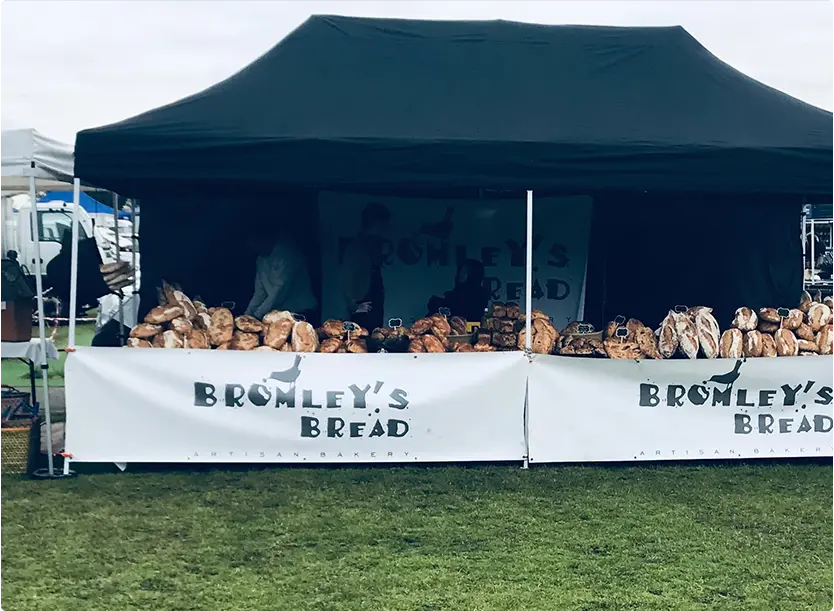 Bromley’s Bread at local Farmer’s Markets